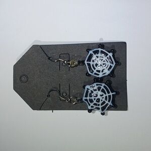 Spider Web Earrings Handmade